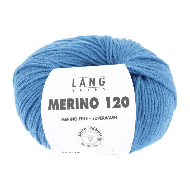 Merino 120 - Middle Blue (206)