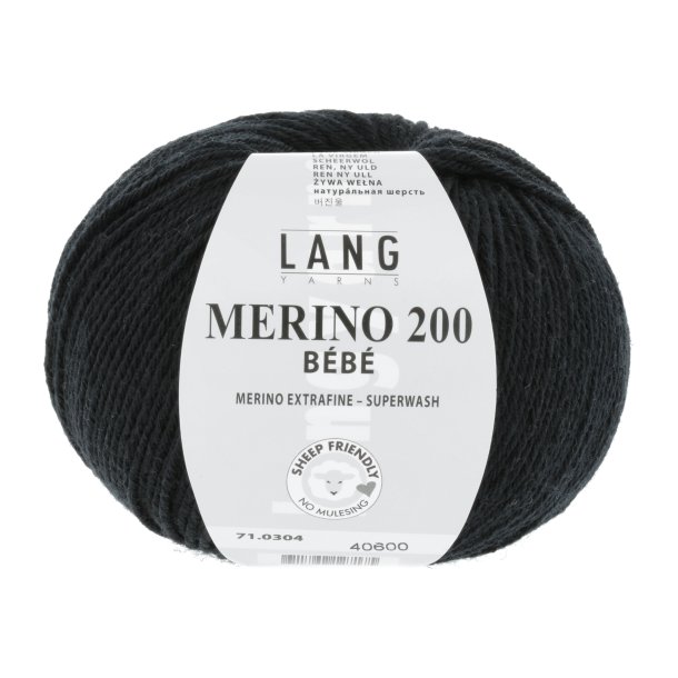 Merino 200 BEBE - Black (0304)