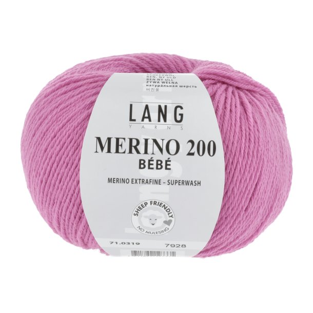 Merino 200 BEBE - Pink (0319)