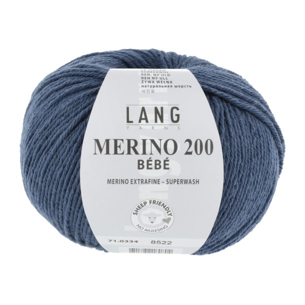 Merino 200 BEBE - Dark Jeans (0334_60703)