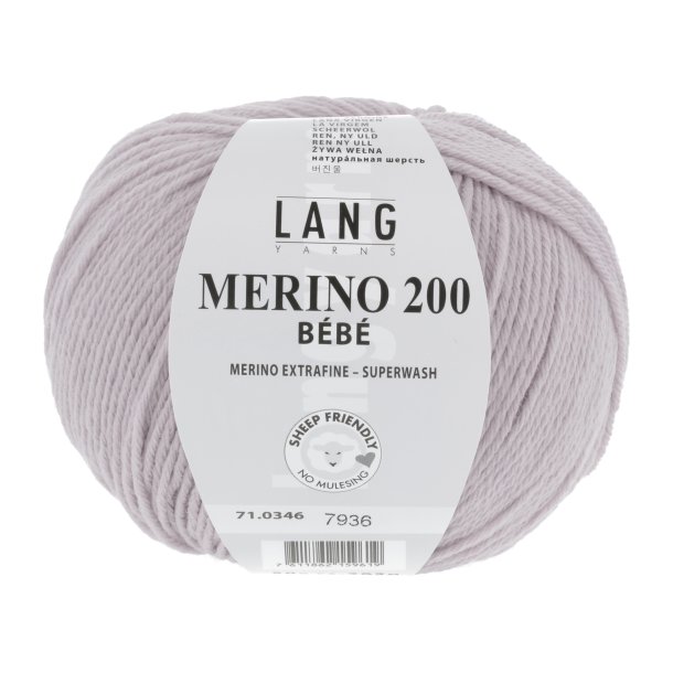 Merino 200 BEBE - Light Lilac (0346)