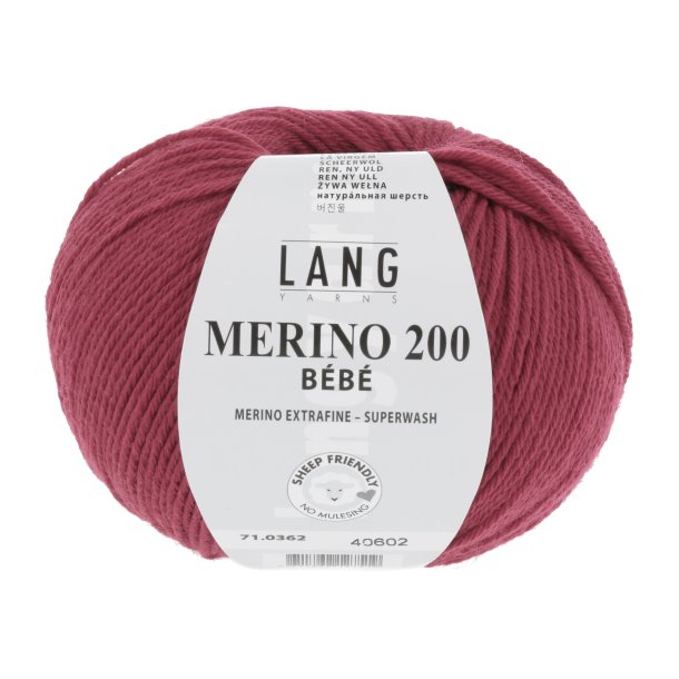 Merino 200 BEBE - Burgundy (0362)