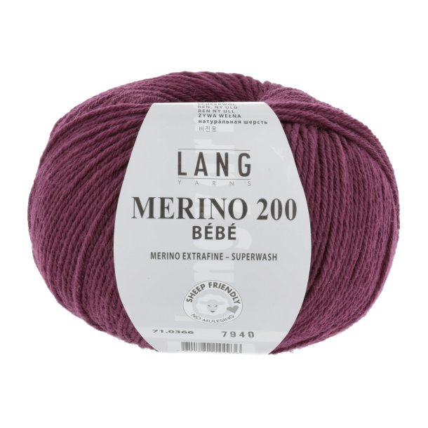 Merino 200 BEBE - Berry (0366)