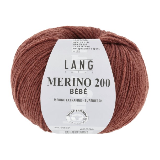 Merino 200 BEBE - Brick (0387)