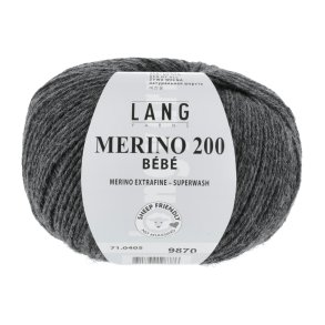 Merino 200 BEBE - Dark Grey Mélange (0405)