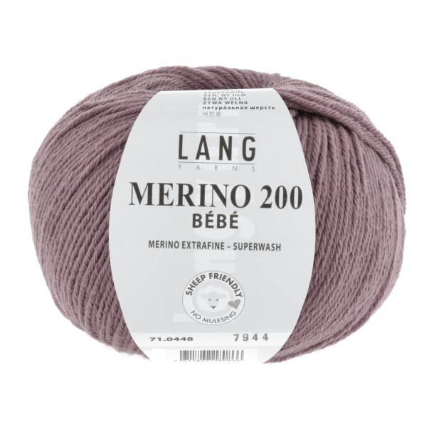 Merino 200 BEBE - Dusky Pink (0448)