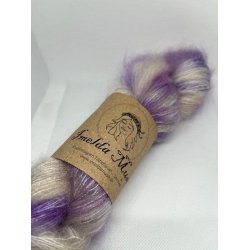 Silk Mohair - Purple Pop on a Grey Day
