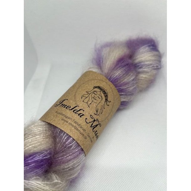 Silk Mohair - Purple Pop on a Grey Day