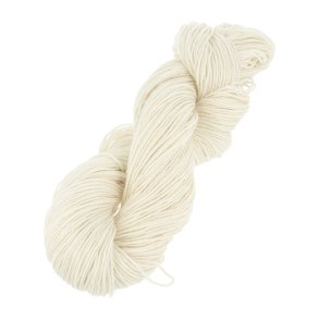 Ufarvet Merino silke 80/20 (Raw 4 - 1049)