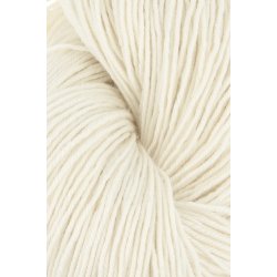 Ufarvet Merino silke 80/20 (Raw 4 - 1049)