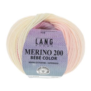 Merino 200 Bebe Color Rosa/bl/gul (354)