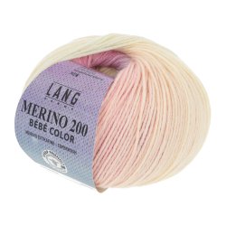 Merino 200 Bebe Color Rosa/bl/gul (354)