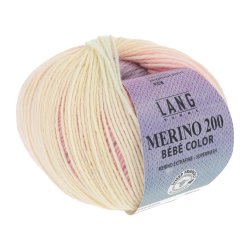 Merino 200 Bebe Color Rosa/bl/gul (354)