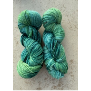 Fivel Hndfarvet - Grnne nuancer  - Cilu Strik