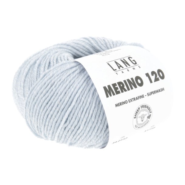 Merino 120 - Ice Blue/white Melange (152)