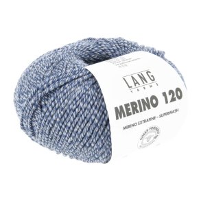 Merino 120 - Marine / White moulin� (153)