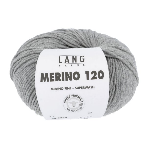 Merino 120 - Grey M&eacute;lange (324)