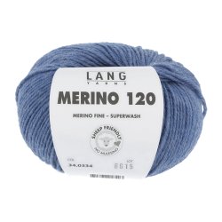 Merino 120 - Jeans medium mlange (334)