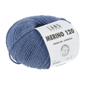 Merino 120 - Jeans medium mlange (334)