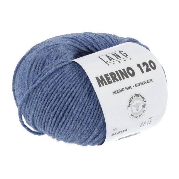 Merino 120 - Jeans medium m&eacute;lange (334_1530)