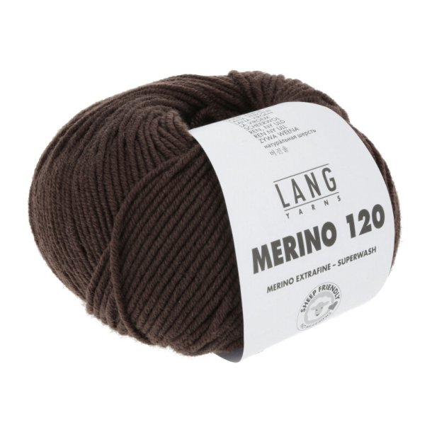Merino 120 - Dark Brown Melange (368)