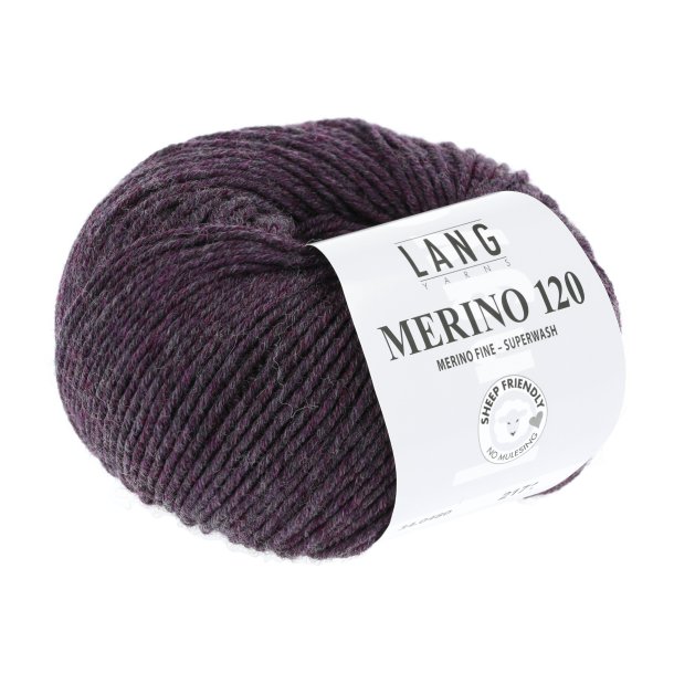 Merino 120 - Eggplant Melange (480)