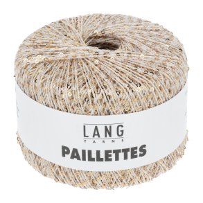 Paillettes - white/gold (02)