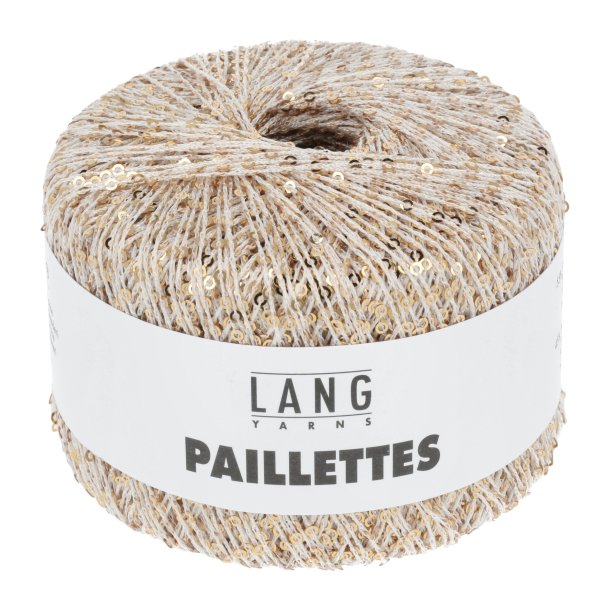 Paillettes - white/gold (02)