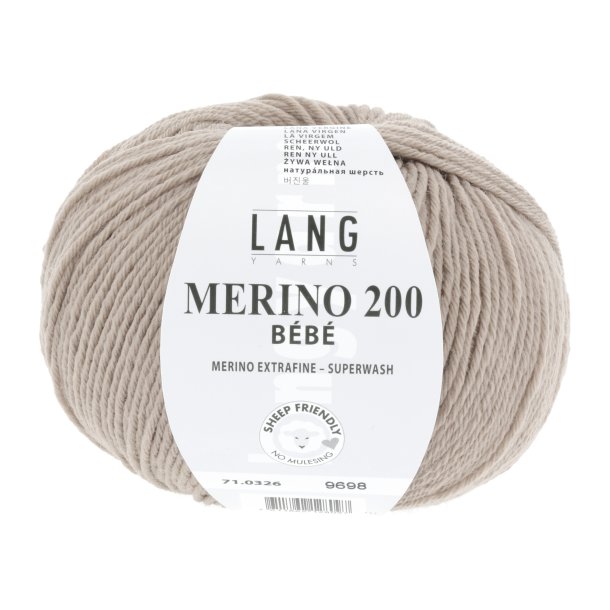 Merino 200 BEBE - Dark Beige Melange (0326)