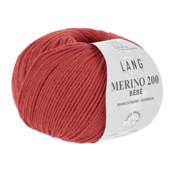 Merino 200 BEBE - Red (360)