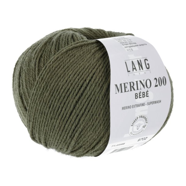 Merino 200 BEBE - Olive (398)
