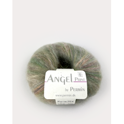 Angel print Mohair Grn beige (757)