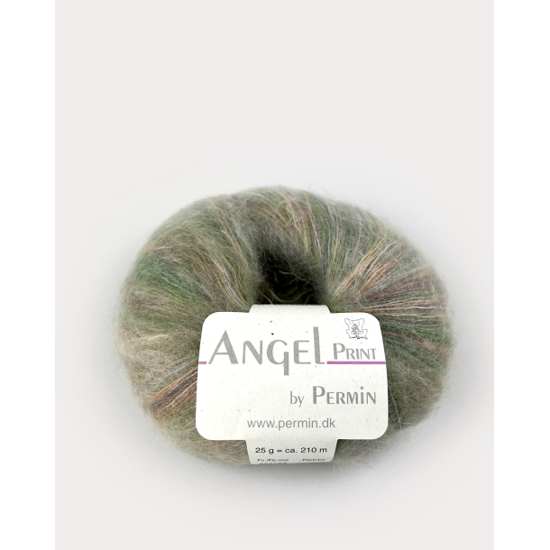 Angel print Mohair Grn beige (757)