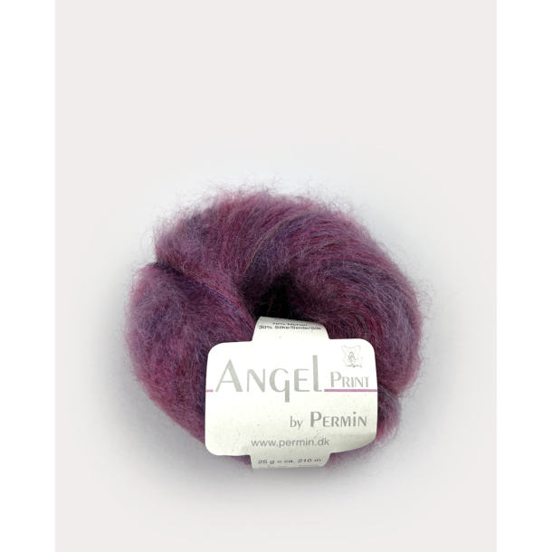 Angel print Mohair Lilla toner (764)