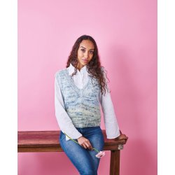 Vest med dyb V-hals med Angel (digital)