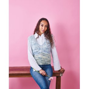 Vest med dyb V-hals med Angel (digital)