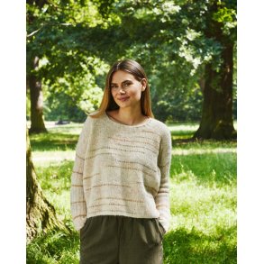 Nellie - Opskrift Patentbluse med ribrmer