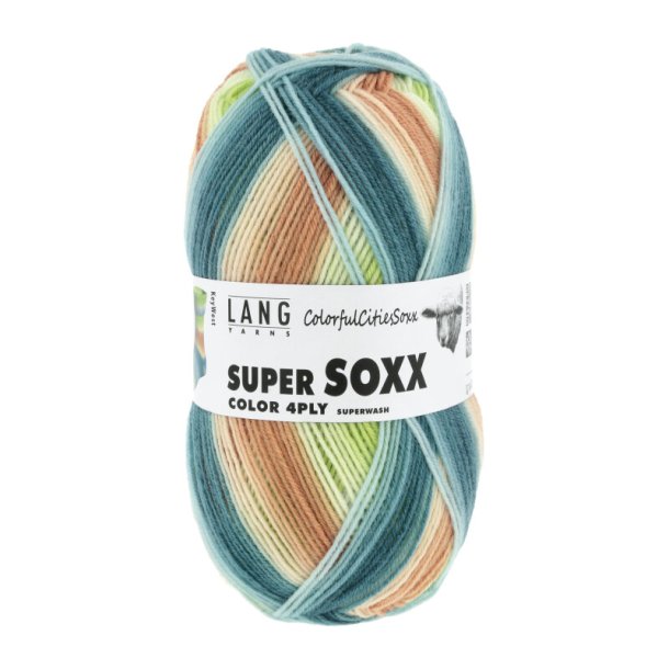 Super Soxx Lime/Petrol/Beige (508)