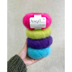 Vest med dyb V-hals med Angel (digital)