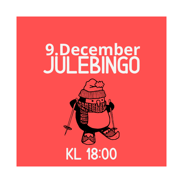 Julebingo 9. december 2025 kl. 18