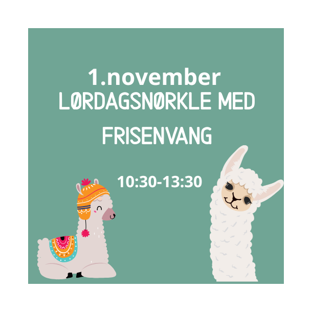 Lrdagsnrkleri med Frisenvang Garn 10:30-13:30 1. november