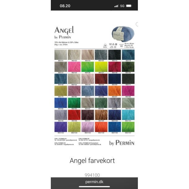 Angel Mohair teststrik