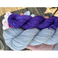 Silver Fox w/ Purple - Sock set