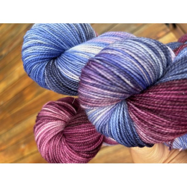 Glitter Sock Silver - Midnight Merlot